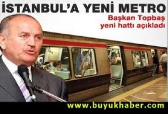 Topbaş'tan yeni metro hattı müjdesi