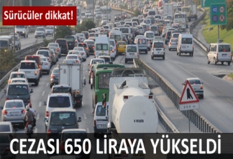 Trafik cezaları artırıldı