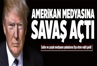 Trump ABD medyasına savaş açtı.