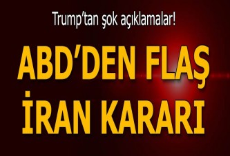 Trump İran kararını açıklıyor