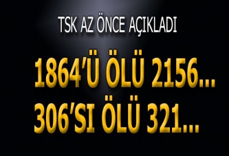 TSK açıkladı: 2156 DEAŞ'lı, 321 PKK/PYD'li terörist...