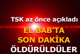 TSK az önce açıkladı