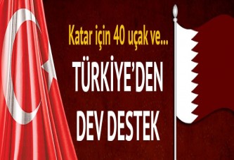 Türkiye'den Katar'a 2 bin 800 ton malzeme taşındı