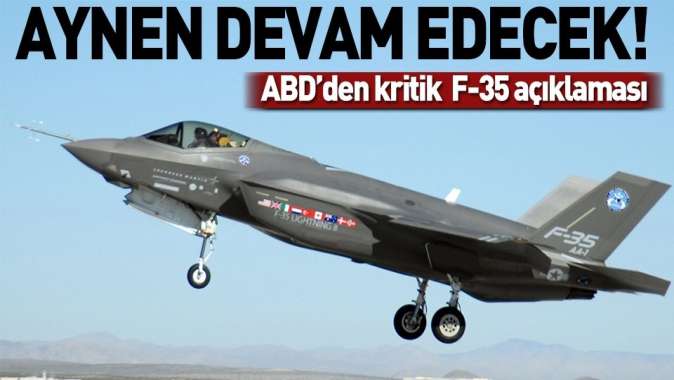 Türkiyeye 2 F-35 uçağı daha yolda.