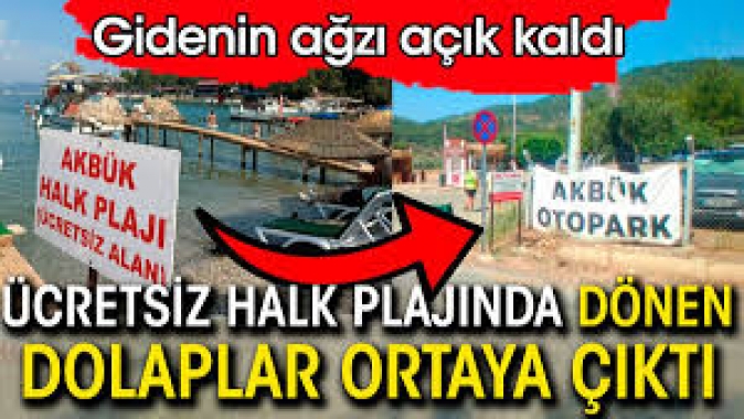 Ücretsiz halk plajında dönen dolaplar ortaya çıktı. Gidenin ağzı açık kaldı