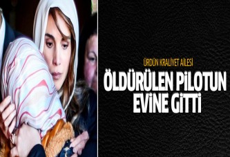 Ürdün Kraliyet ailesi öldürülen pilotun evine gitti