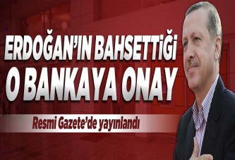 Vakıf Katılım Bankası'na onay verildi