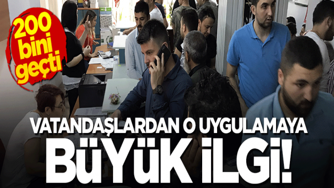 Vatandaş nöbetçi noterlik uygulamasına yoğun ilgi gösterdi!