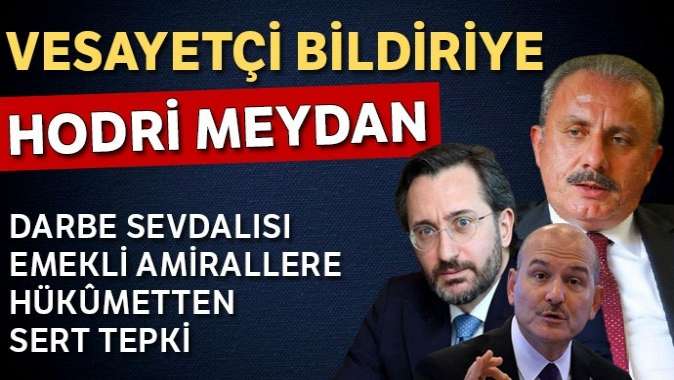 Vesayetçi bildiriye hodri meydan