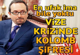 Vize krizinde Kolomb şifresi