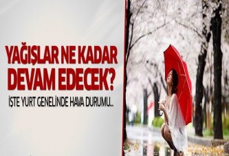 Yağışlar ne kadar sürecek? / Yurt genelinde hava durumu