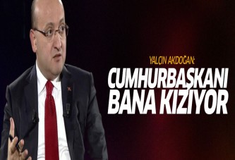 Yalçın Akdoğan: Cumhurbaşkanı bana kızıyor