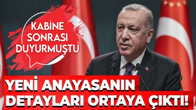 Yeni anayasanın detayları ortaya çıktı!