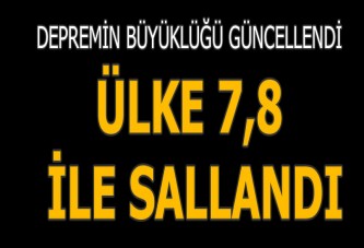 Yeni Zelanda'da 7,8 büyüklüğünde deprem