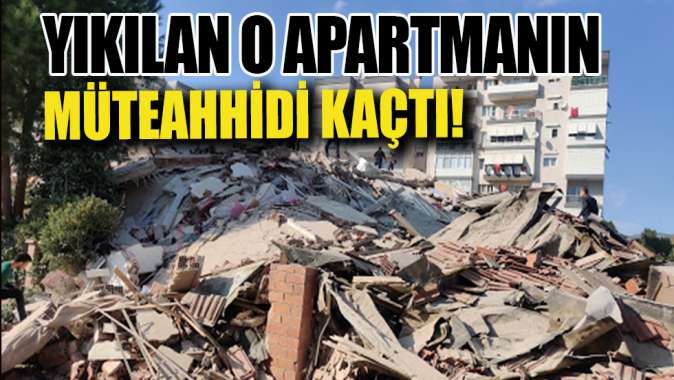 Yıkılan Rıza Bey Apartmanının müteahhidi kaçtı