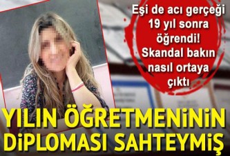 Yılın öğretmeninin diploması sahteymiş! Eşi de acı gerçeği 19 yıl sonra öğrendi