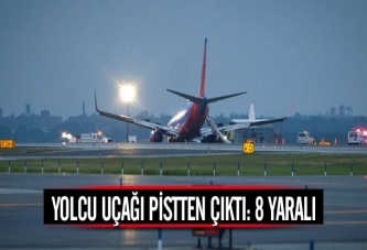 Yolcu uçağı burnunun üzerine indi: 8 yaralı