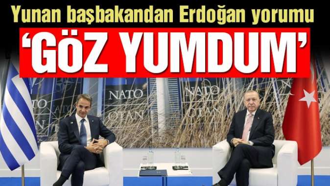 Yunanistan başbakanından Erdoğan yorumu: Göz yumuyorum