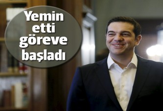 Yunanistan'da Başbakan Tsipras yemin ederek göreve başladı