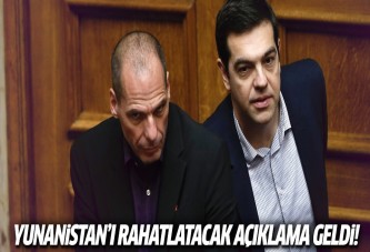 Yunanistan'ı rahatlatan açıklama