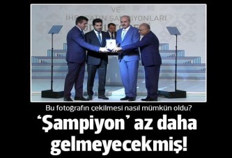 Zarraf aslında ödülü almaya gelmeyecekmiş!