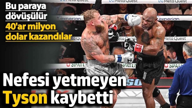 Mike Tyson ile You Tuber Jake Paul arasındaki boks maçının galibi belli oldu